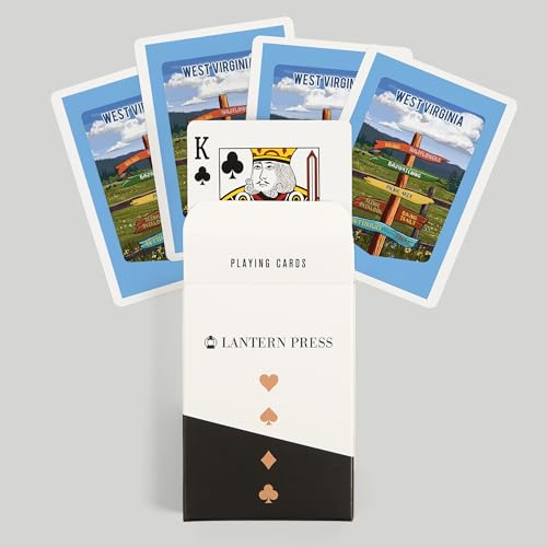 Baraja de Poker Lantern Press West Virginia, 52 cartas miniatura 6