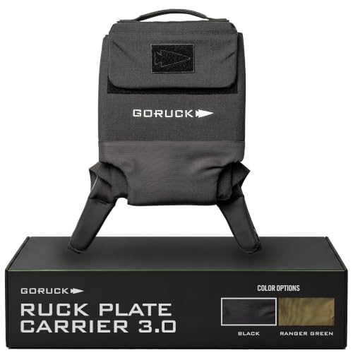 GORUCK Ruck Plate Carrier 3.0 Weighted Rucking Backpack, Black