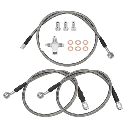 Kit de conduites de frein tressées en acier inoxydable +3 pour sorties tout-terrain en LT-Z400