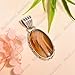 Montana Agate Gemstone Pendant Pure 925 Sterling Silver Handmade Statement Pendant Necklace Oval Shape Pendant Necklace Gift Jewelry for Men and Women Girlfriend