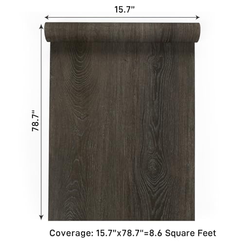 Papel tapiz autoadhesivo de madera sintética para mesas de cocina 8