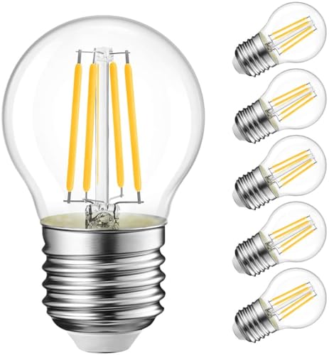 Image of WERFACTORY LED E26 Base 6W Bulb Warm White 2700K for Tiffany Lamp (6 Pack)