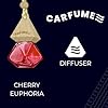 Carfume Classic Cherry Euphoria Car Air Freshener | Premium Ripe Cherries & Rich Fruit Fragrance | Luxury Unisex Recyclable Scented Diffuser | Odour Eliminator | UK Made Car Accessories #3
