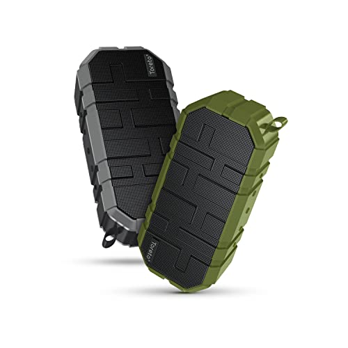 Image of Toreto TOR-325 Boom+ 10W Portable Bluetooth Speaker | Stereo Speaker with Heavy Bass| Up to 6 Hours Playtime | in-Built mic | IPX5 Water Resistant, Green