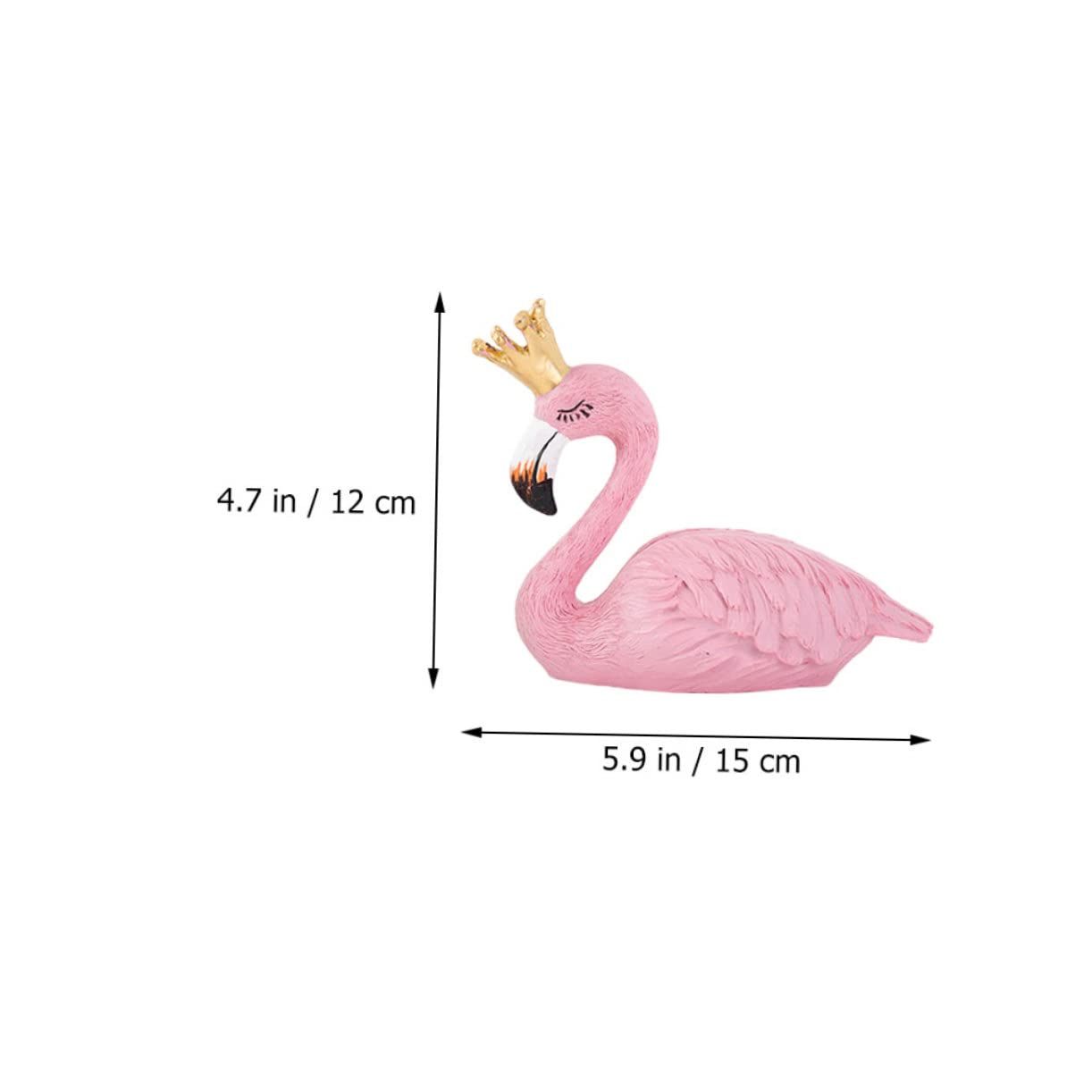 Toyvian Statua Fenicottero Rosa in Resina 2pezzi, Decorazioni