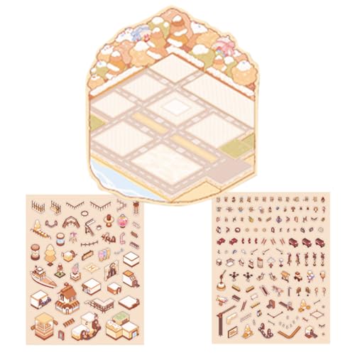 Autocollants Maison,Autocollants Paysagers Miniatures 3D Capybara | Décalcomanies Décoratives Imperméables Pour Journaling Scrapbooking Voyage Création Filles Maison Emballage Débutants