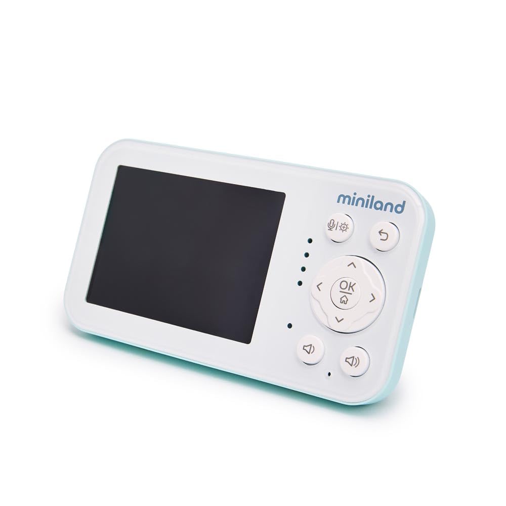 Miniland Digimonitor Go Lite Vigilabebés Portátil con Batería 30h | Alcance 300 m, Comunicación Bidireccional, VOX, Melodías y Luz de Compañía