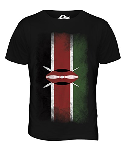 Candymix Kenya Drapeau Dégradé T-Shirt Homme, Taille Large, Couleur Nero