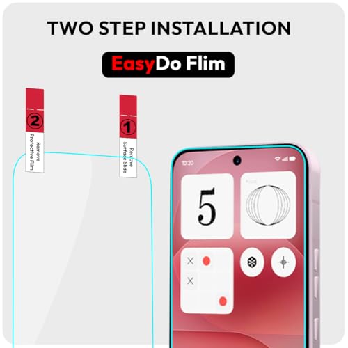 Image of KAPAVER EasyDo Film Screen Guard Protector for Nothing Phone 4a (Clear- 2 Pack)