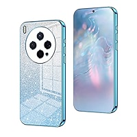 XINYEXIN Transparent Glitter Case For Honor Magic 5 Pro, Women Girls Bling Diamond Phone Case Ultra Thin Slim Portable Shockproof Protective Cover - Rose Gold - View #8