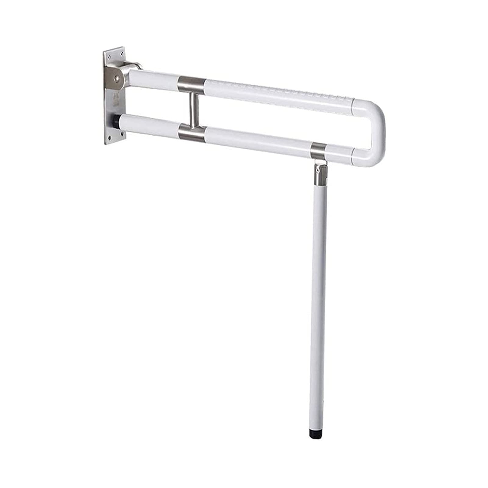 FKXSXAZ Bathroom Grab Bar, Stainless Steel U-Shaped Safety Bar Pregnant Women Elderly Disabled Handrail Anti-Slip Guardrail Anti-slip Bar(White,75cm)