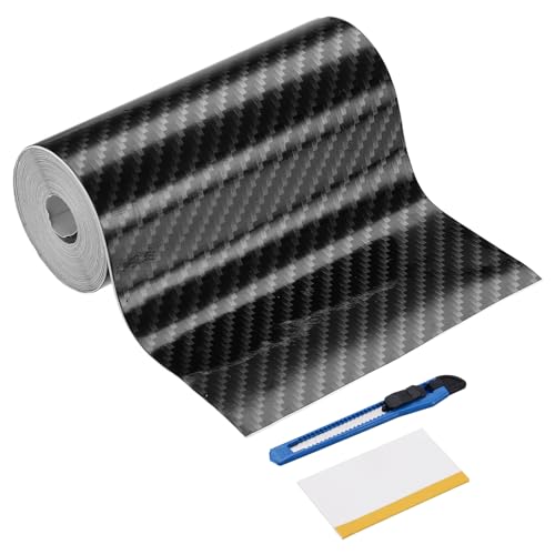 Film vinyle fibre de carbone pour masquer les rayures de voiture avec raclette