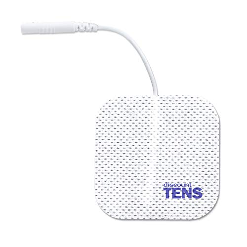 Image of Discount TENS 2mm Pin Electrode Pads, 2 x 2 Inch, 8 Pack | 2mm pin compatibility, long-lasting latex-free hydrogel, flexible and comfortable, even current flow, strong skin adhesion