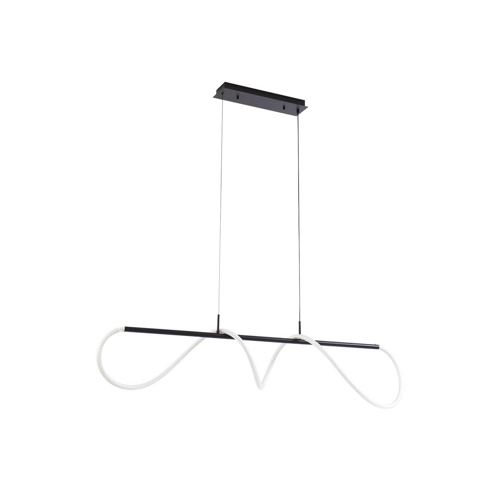 Lucande LED Pendelleuchte in schwarz, Hängelampe