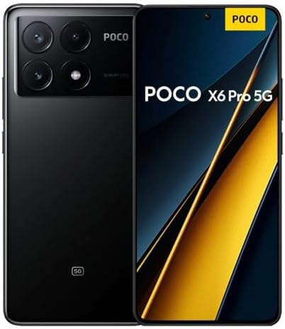 POCO X6 Pro 5G Black- Smartphone 12+512GB Black UK Version + 2 Ye...