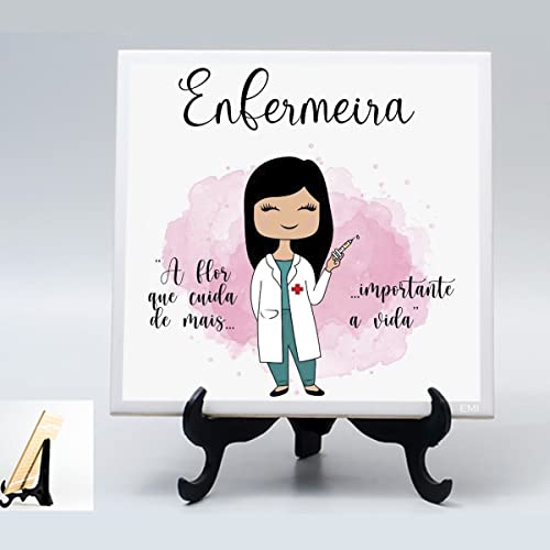 Azulejo decorativo “Mulher enfermeira”