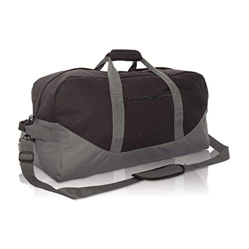 Image of DALIX 25 inch Big Adventure Large Gym Sports Duffle Bag (Black Grey Navy Blue Red Camo)