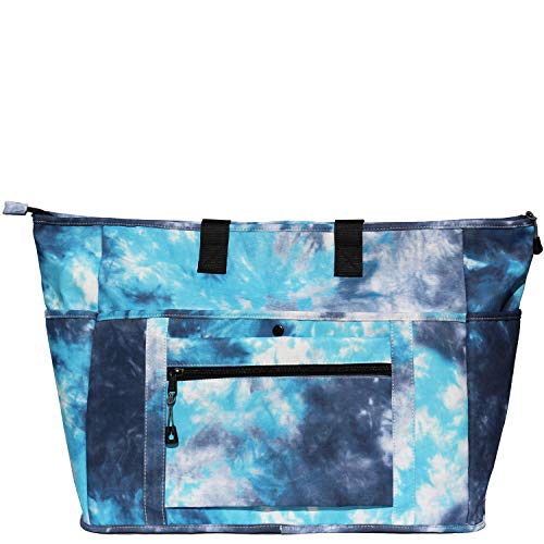 Women Ladies Weekender Bag Muti-pockets Overnight Carry-on Duffel Travel Gym Tote Luggage Duffle with Trolley Sleeve