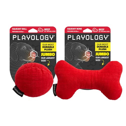 Playology Juguete Mordible de Peluche con Sonido para Perro miniatura 1