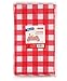 [6 Pack] Plastic Red and White Checkered Tablecloth, Disposable Gingham Party Table Covers, Rectangle 54