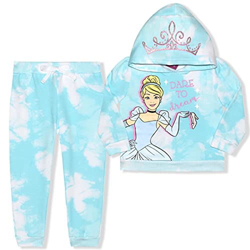 Ensemble Cinderella Disney bleu tie-dye, le cadeau d'anniversaire idéal pour fille de 5 ans