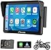 Carpuride W702B Schermo Carplay Moto con Supporto Personalizzato per BMW Moto, Wireless CarPlay e Android Auto, Portatile 7' Impermeabile Touchscreen, Dual Bluetooth, Navigazione, Siri. immagine
