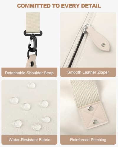 Travel Duffle Bag, Waterproof Weekender Overnight Hospital Bags for Women Men with Toiletry Bag Lightweight Carry on Personal Item Duffle Gym Bag for Travel, Airplanes, Sports