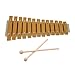 Funien 13 Notes Glockenspiel Classic Wood Color Xylophone Metal Keys Percussion Rhythm for Beginners Practice and Performance Wood Natural Color