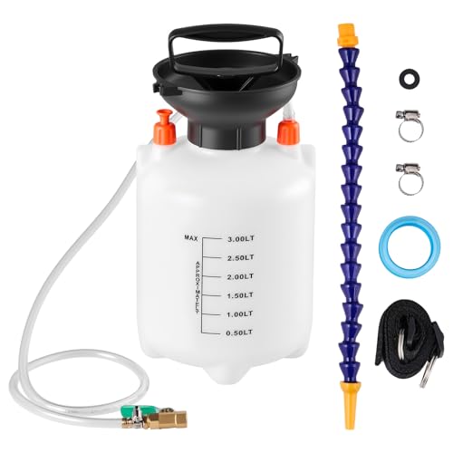 VEVOR Pompe de Remplissage Huile de Transmission 3 L Pompe à Liquide de Transmission Manuelle pour Transfert Fluide Automobile de Voitures Bateaux Motos, avec...