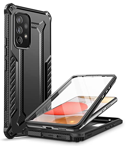 Clayco Xenon Case for Samsung Galaxy A53 5G Case, [Built-in Screen Protector] Full-Body Rugged Cover Compatible with Fingerprint Reader, 6.4 inch 2022 Release Black