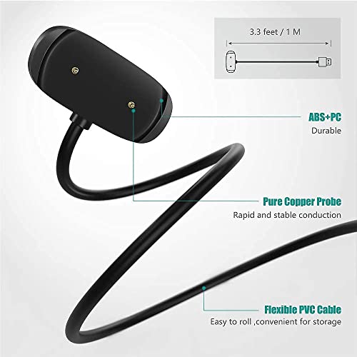 Image of Original Charger Compatible with Amazfit GTS 2,GTS 2 Mini,GTS 2e,GTR 2,GTR 2e,GTS 4 Mini,T-Rex Pro,Bip 3,Bip U,Zepp E /Z Watch Charger USB Charging Cable 3 feet (Black)