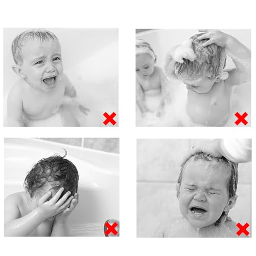 Image of Baby Shower Cap Shield - Adjustable Waterproof Shower Visor for Kids, Soft Baby Hair Washing Shield with Ear Protection, Perfect for Toddlers & Children (Excavator)
