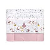  Julius Zöllner Wickelauflage Softy 75x75 Folie Happy Animals rosa