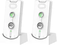 2 unidades de Intercoms sem fio para Casa Comunicação Bidirecional Voz Dois Sentidos Ultra Longa Distância 1000m 3280ft Interfone Portátil Chamador Idosos Quarto Residencial