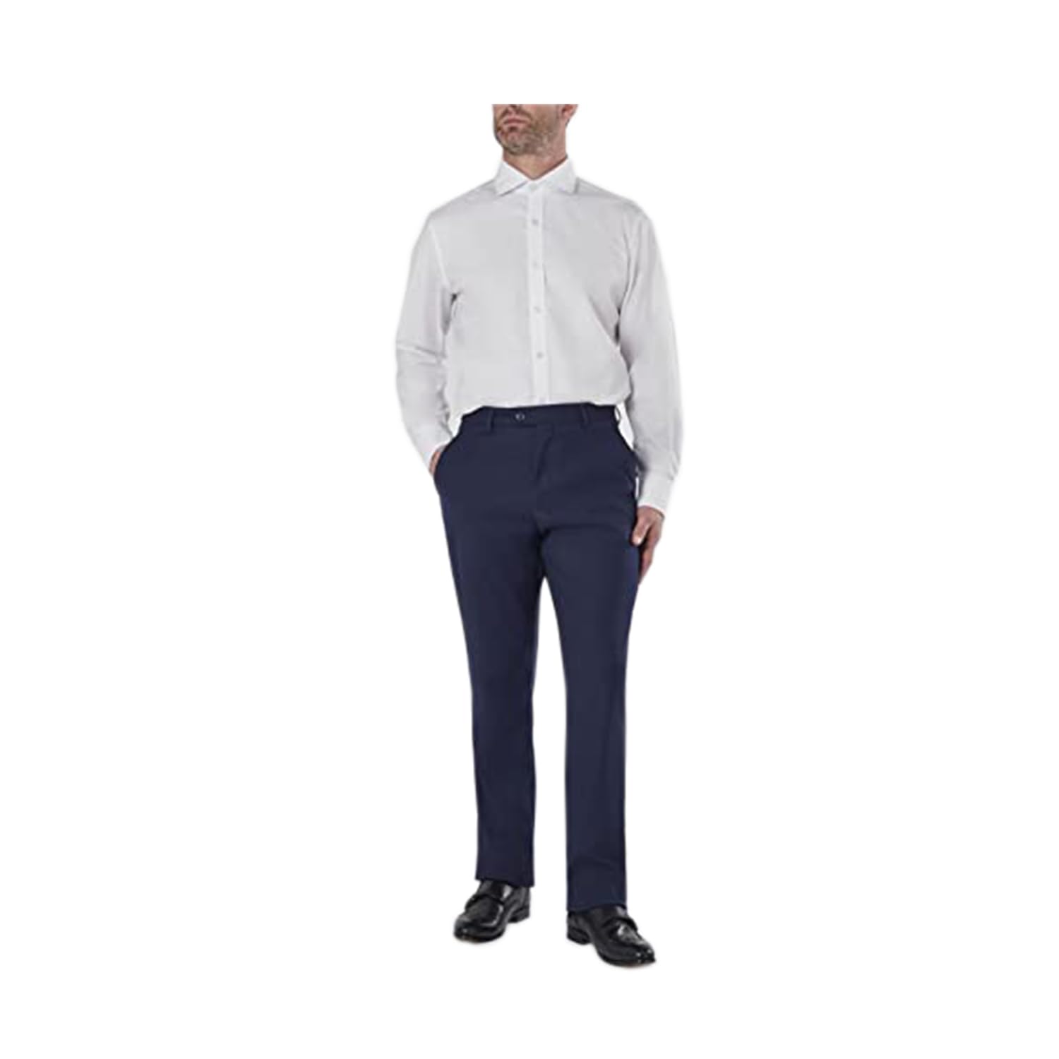 Xposed Pantaloni da Abito Formale da Uomo Pantaloni Eleganti Classici da Ufficio Casual Eleganti Taglia Vita