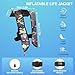 VOGUCCLO Manual Inflatable Life Jacket | Inflatable PFD Jackets for Adults|Kayak Life Vest | PFD Low Profile for Fishing Sailing|Jet Skiing |Supports up to 330 lbs (609 Green Camouflage)