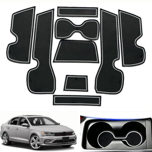 Alfombrillas de bolsillo para puerta VW Jetta 2013-2019 de interior 2