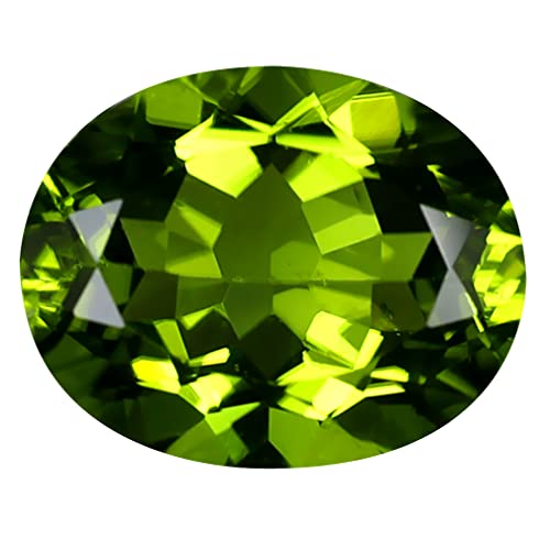 Péridot Vert Naturel 3.84 ct taille ovale 11x9mm, la solution pour remplacer une gemme perdue