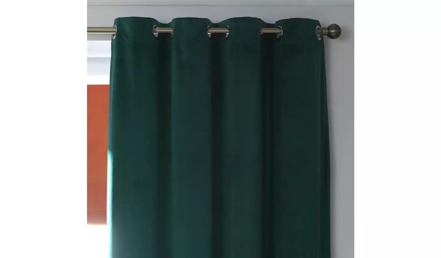 SEGOY Eyelet Curtains - Emerald - 229x229cm