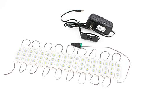LEDUPDATES Premium Showcase Cabinet LED Light M5630 Series for Display Jewelry Watches Cell Phone with UL Power Supply for Showcase Closet Under Cabinet Gun Safe Pantry (10ft)