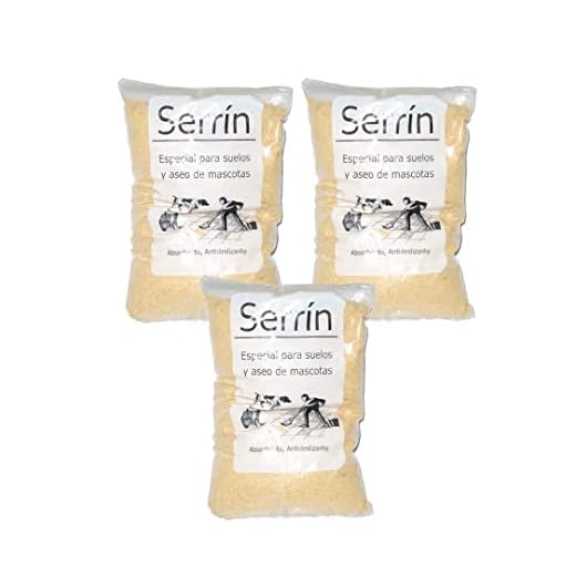 Bricoloco Serrín de Madera saquitos de 1 kg en Polvo con múltiples Aplicaciones para Limpieza, Mascotas, Cultivo. (3 saquitos de 1 Kilo)