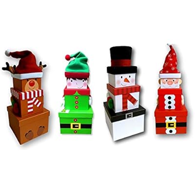 Cheap Zella Full Set X4 Christmas Eve Gift Stacking Boxes