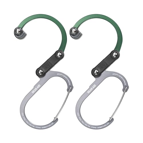 Image of GEAR AID HEROCLIP 360 Swivel Carabiner Gear Clip and Hook (Medium) for Camping, Backpack, Suitcases and Garage Organization