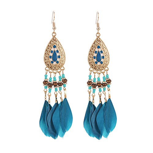 Boucles d'oreilles à la mode ovale à porter au bureau ou en soirée