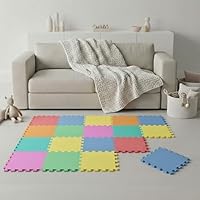 Zachte Baby Speelmat Van Schuim - Niet-giftige Kruipmat - Perfect Voor Thuis En Buiten Spelen Speelkleed Met Tegels 20 Speelmatten Afwerkranden 90x90x16