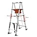 Telesladdercopiladder Mult-Purposeladder with Tool Table 2.8M Aluminum Alloy Foldiextension Ladders Household Garden Buildisafety Step Ladder Marri