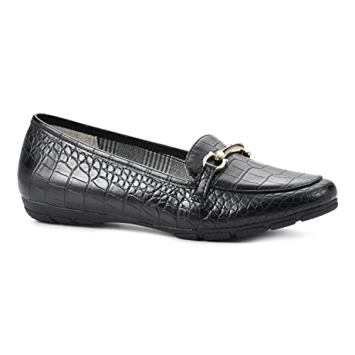 Image of CLIFFS BY WHITE MOUNTAIN Women's Glowing Cushioned Loafer Flat