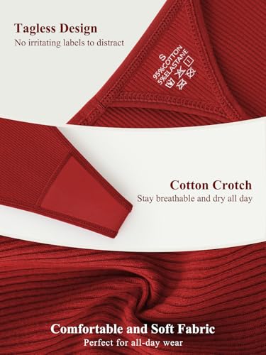 Cotton Thongs for Women G-String Breathable Underwear Low Rise T-back Panties Comfortable Stretch 6 Pack4