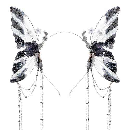 MOSTORY Flower Butterfly Fairy Headband - Butterfly...