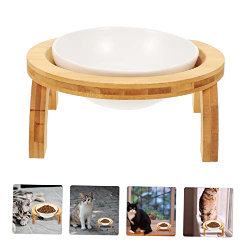 Ipetboom 3 Sets Ceramic Cat Bowl The Cat Food Bowl Ceramics #TOP17